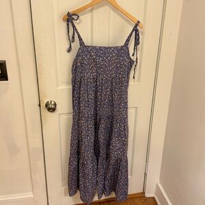 Madewell smocked tier maxi dress